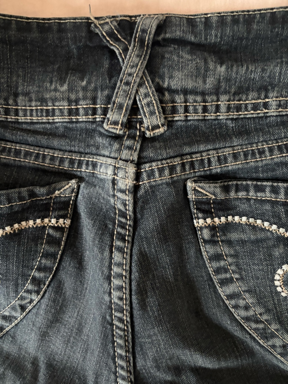 Women's Boot-Cut Jeans in Washed Dark Blue